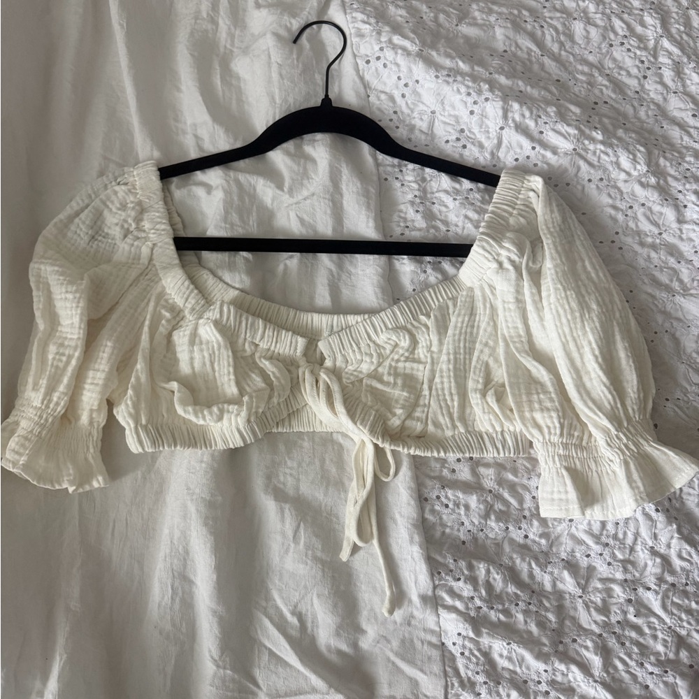 White Women's Cropped Top